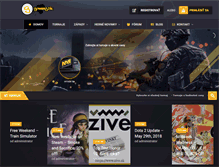 Tablet Screenshot of gaming.sk
